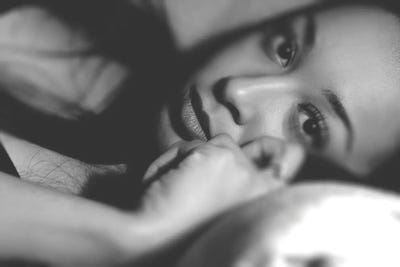 Black And White Sensual Woman's Portrait by Alessandro Della Torre art print