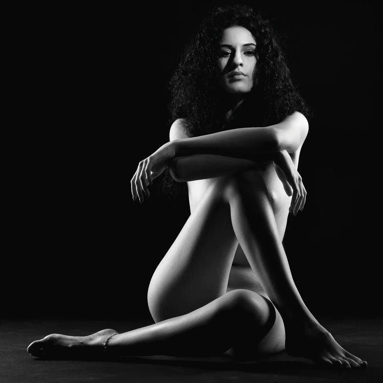 Black And White Nude Woman