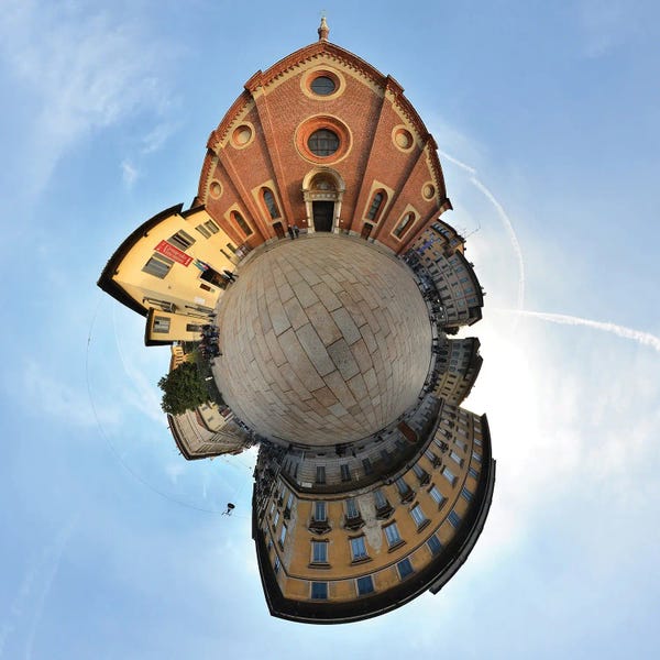 Double Exposure Photography: Santa Maria Delle Grazie Church Cathedral In Milan, Italy by Alessandro Della Torre
