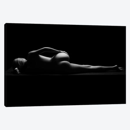 Nude Woman Naked Laying Down On Side Sensual Canvas Print #ADT620} by Alessandro Della Torre Canvas Art