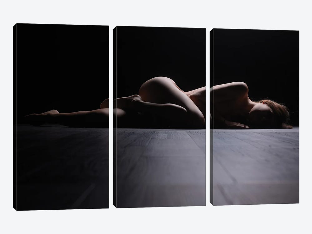 Nude Woman Bodyscape Apollonia IX by Alessandro Della Torre 3-piece Canvas Print