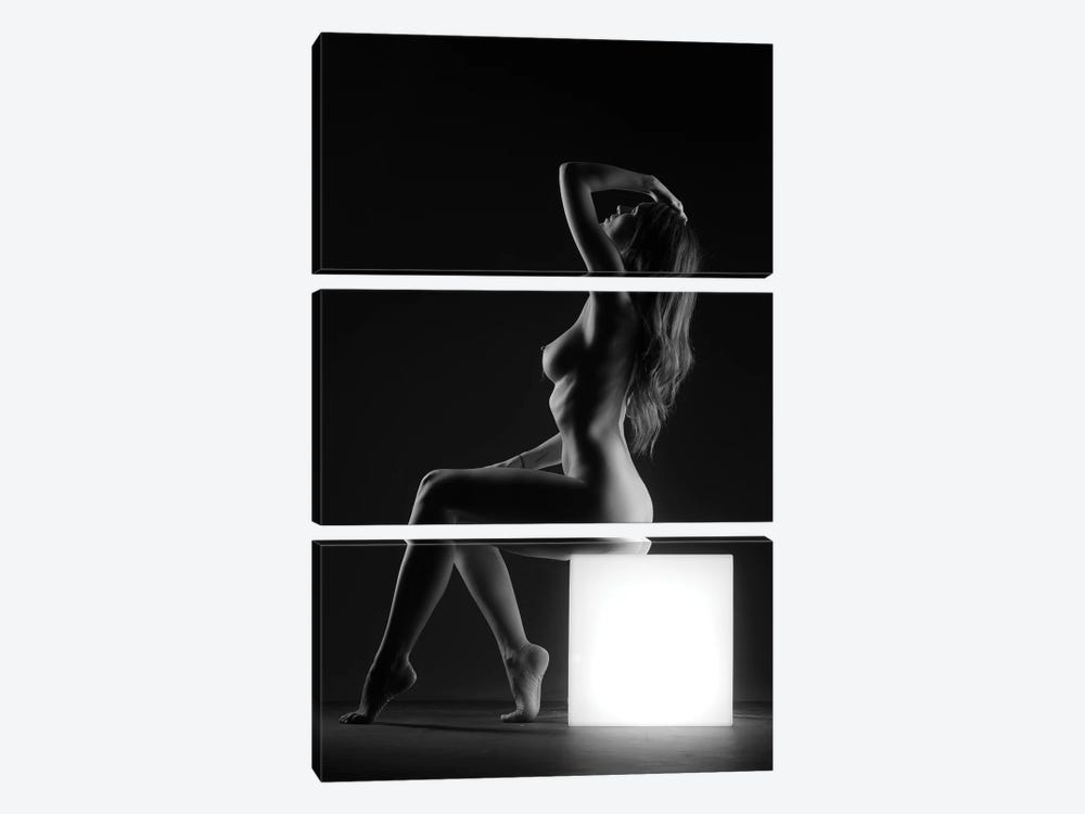 Nude Woman Bodyscape Apollonia XXXIV by Alessandro Della Torre 3-piece Canvas Art