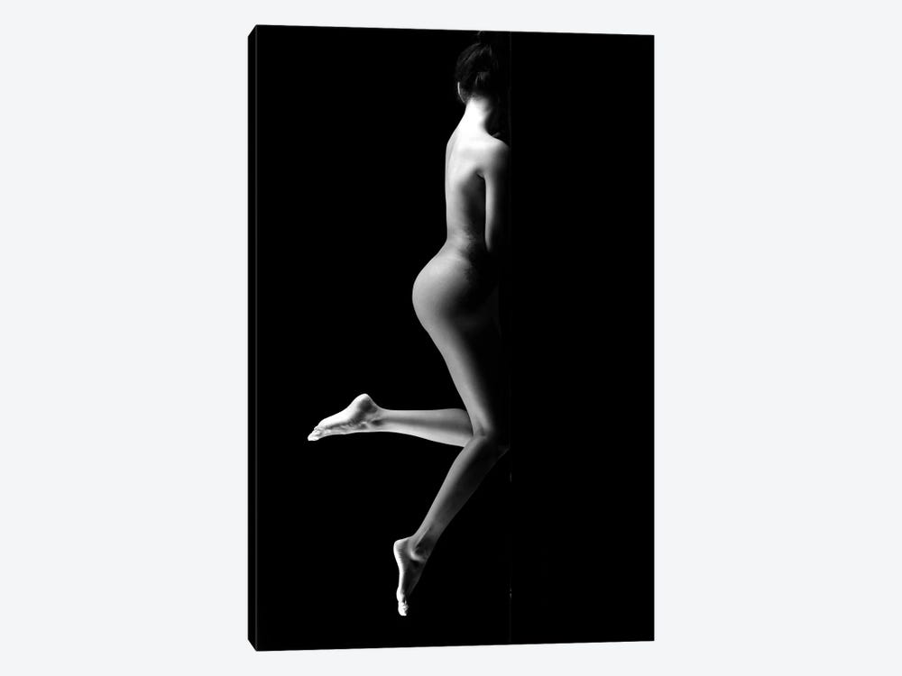 Black And White Erotic Naked Standing As Nude Woman I by Alessandro Della Torre 1-piece Canvas Artwork