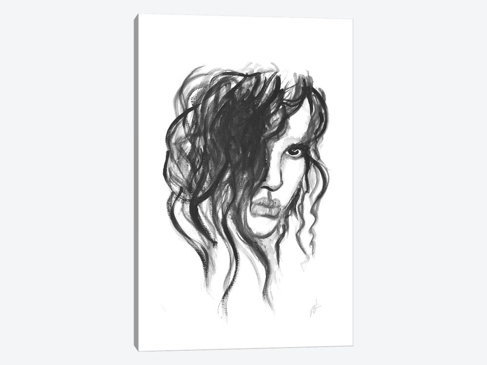 Sketch Of Portrait Of Woman by Alessandro Della Torre 1-piece Canvas Art Print