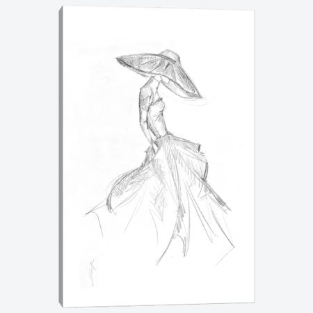 Sketch Of A Woman In A Dress Canvas Print #ADT706} by Alessandro Della Torre Canvas Artwork