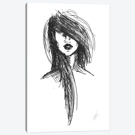 Sketch Of Portrait Of Woman II Canvas Print #ADT708} by Alessandro Della Torre Art Print