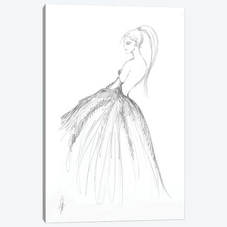A Woman With Naked Back Canvas Print #ADT773} by Alessandro Della Torre Canvas Wall Art