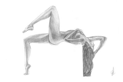 A Woman Laying Down by Alessandro Della Torre canvas print