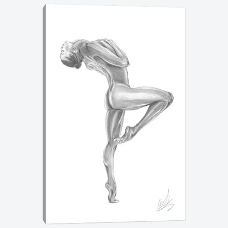 Drawing Of Naked Woman Posing Canvas Print #ADT783} by Alessandro Della Torre Art Print