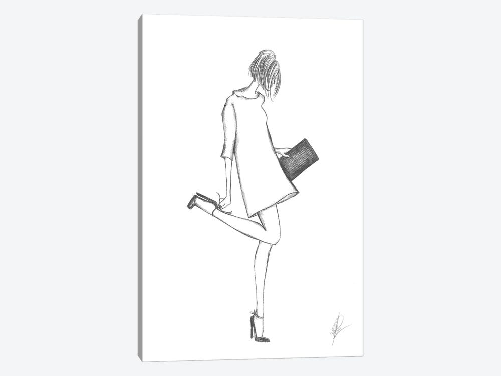 Drawing Of A Woman With Heels And A Pocket by Alessandro Della Torre 1-piece Canvas Art