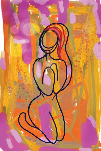 Colorful Woman by Alessandro Della Torre art print