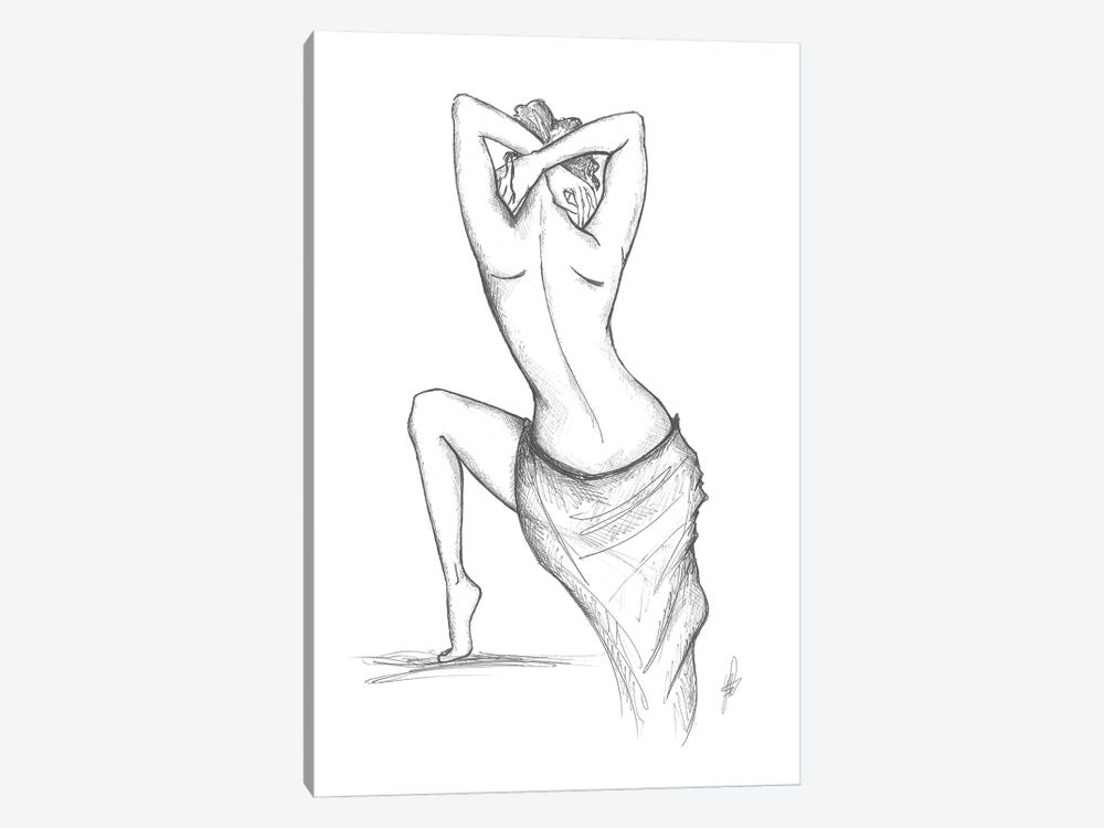 The Back Of A Woman II by Alessandro Della Torre 1-piece Canvas Wall Art