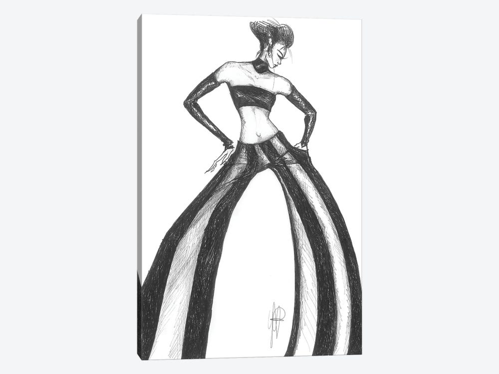 Girl With Fashion Trousers - Canvas Art Print | Alessandro Della Torre