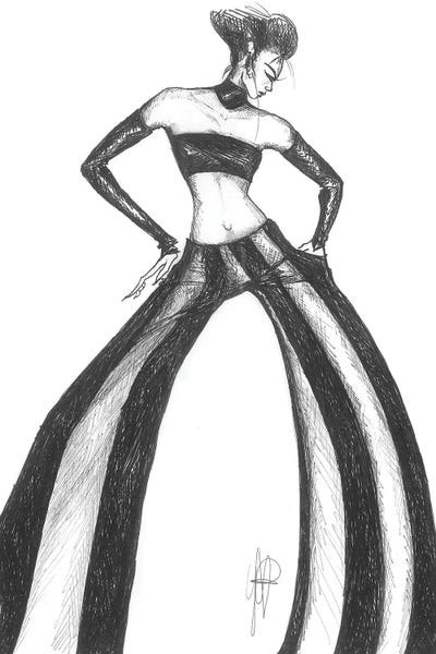Girl With Fashion Trousers