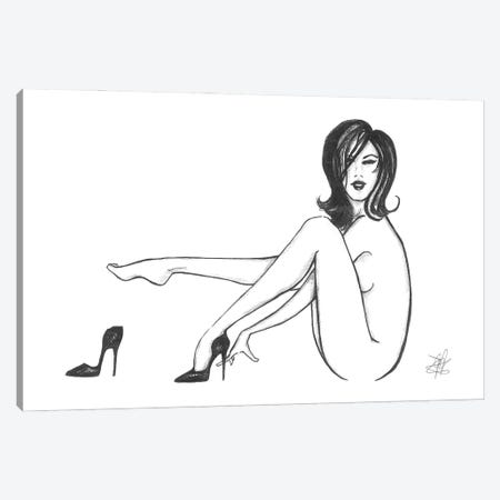 Naked Woman Wearing Heels Canvas Print #ADT814} by Alessandro Della Torre Canvas Art