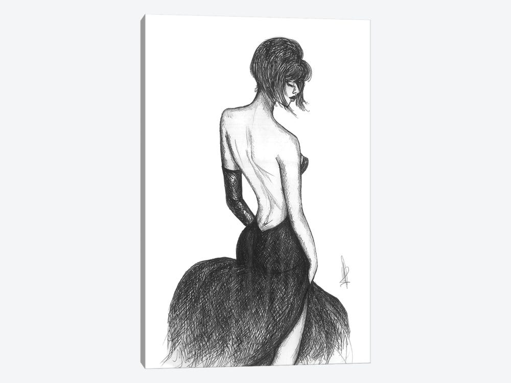 Woman With Naked Back by Alessandro Della Torre 1-piece Canvas Print