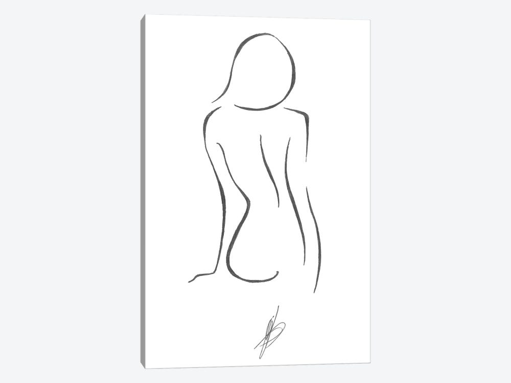 A Woman Silhouette by Alessandro Della Torre 1-piece Canvas Wall Art