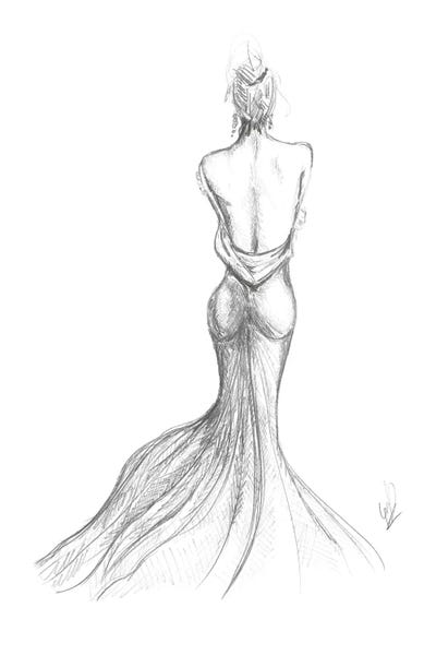 A Girl Wearing Large Fashion Dress