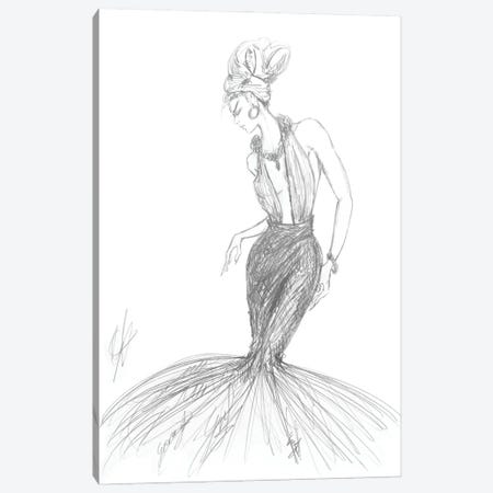 A Woman With Long Fashion Dress Canvas Print #ADT861} by Alessandro Della Torre Canvas Wall Art