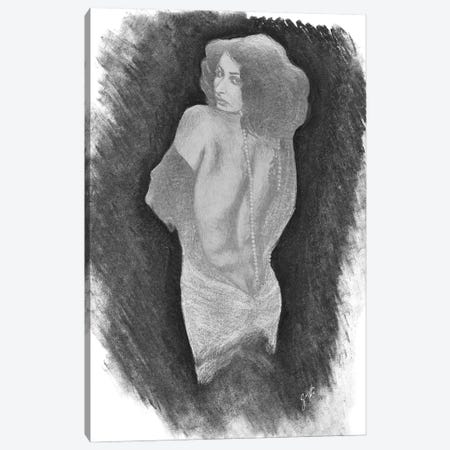 A Sexy Woman With Naked Back Canvas Print #ADT869} by Alessandro Della Torre Canvas Artwork