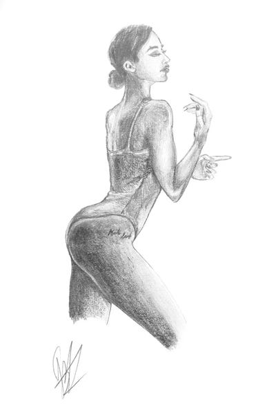 A Woman With A Sexy Underwear