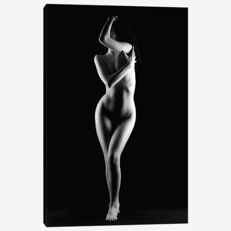 Naked Woman Standing Nude Girl Canvas Print #ADT87} by Alessandro Della Torre Canvas Art Print