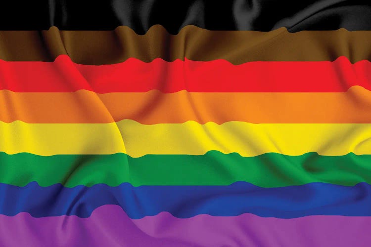 LGBTQA Plus Flag (Philadelphia Pride Flag)