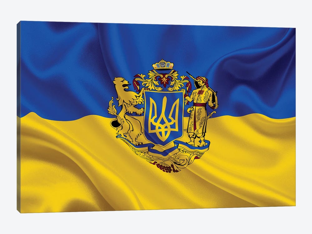 Presidential Ukraine Flag by Alessandro Della Torre 1-piece Canvas Wall Art