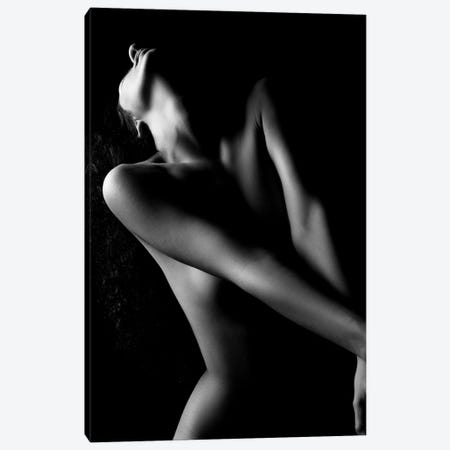 Naked Woman Standing Nude Girl With Crossed Arms Canvas Print #ADT88} by Alessandro Della Torre Canvas Wall Art