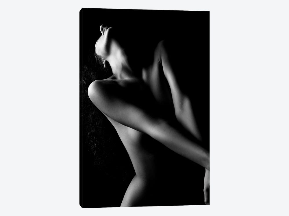 Naked Woman Standing Nude Girl With Crossed Arms by Alessandro Della Torre 1-piece Canvas Wall Art