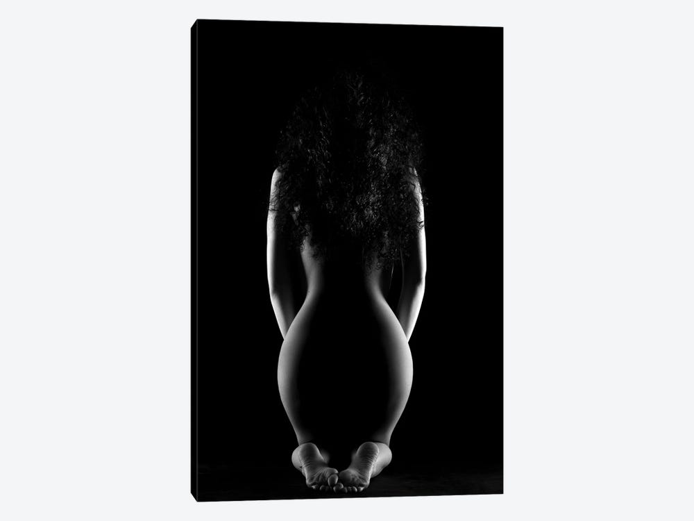 Black And White Nude Woman Silhouette III by Alessandro Della Torre 1-piece Canvas Artwork
