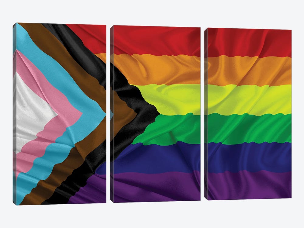 All Lives Matter LGBTQAI Plus by Alessandro Della Torre 3-piece Art Print