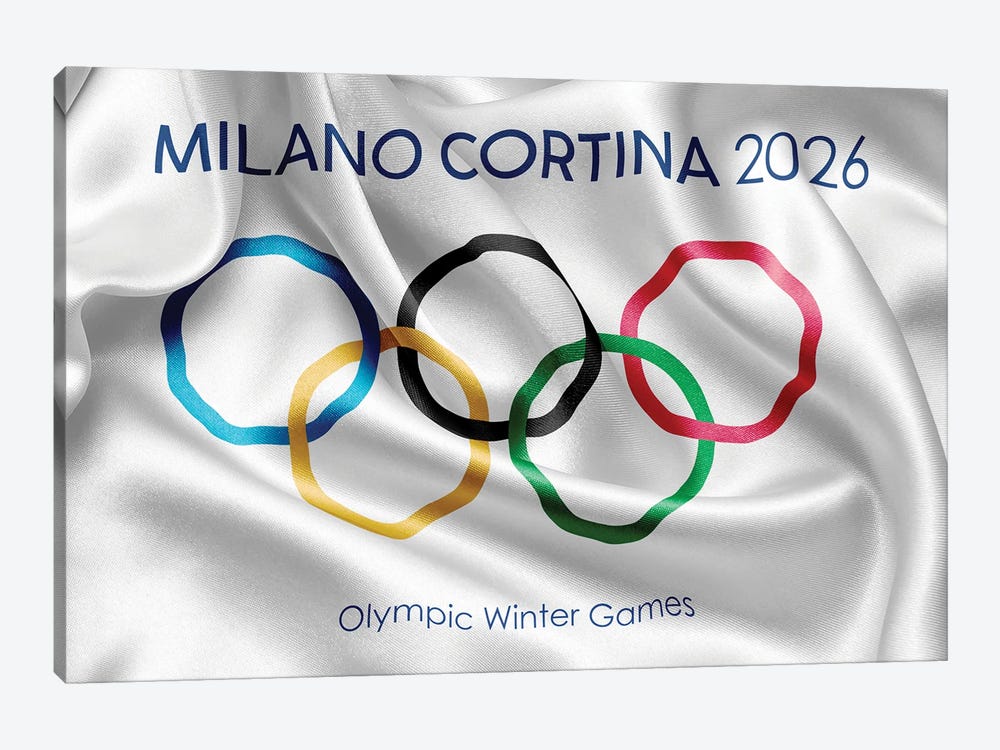 Olympic Games Milano Cortina 2026 by Alessandro Della Torre 1-piece Canvas Artwork