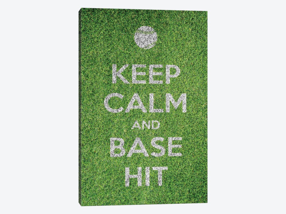 Keep Calm And Base It by Alessandro Della Torre 1-piece Canvas Art