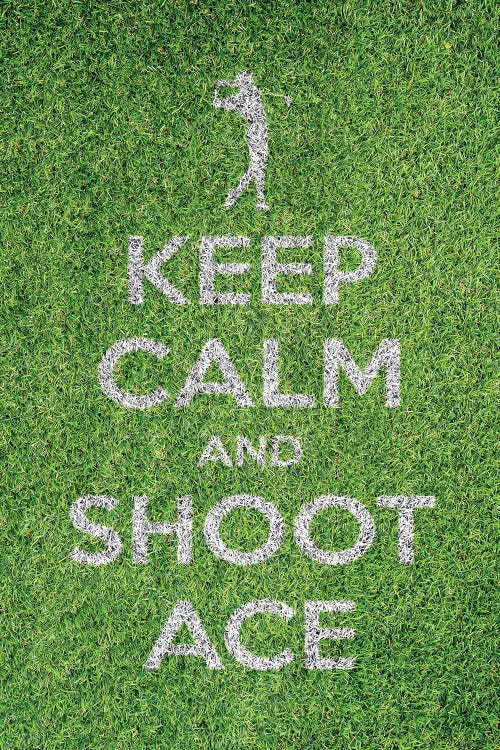 Keep Calm And Shoot Ace by Alessandro Della Torre wall art