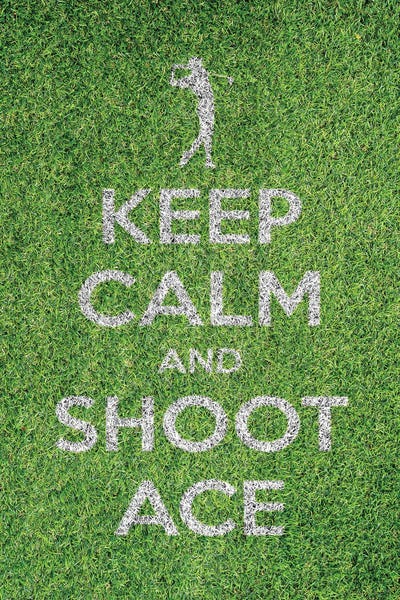 Fine Art Print: Keep Calm And Shoot Ace by Alessandro Della Torre