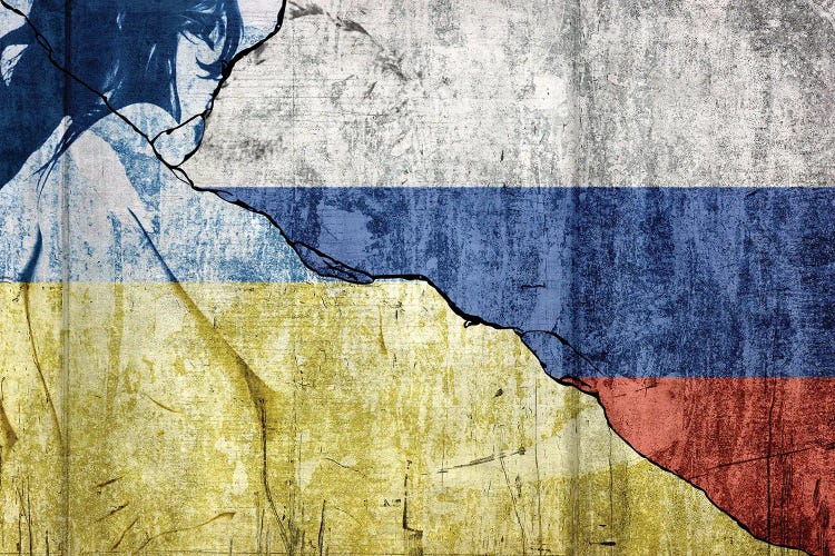 Russia and Ukraine divided by war