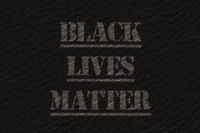 Black Lives Matter On Leather by Alessandro Della Torre acrylic art print