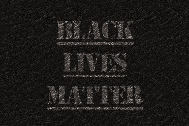 Black Lives Matter On Leather