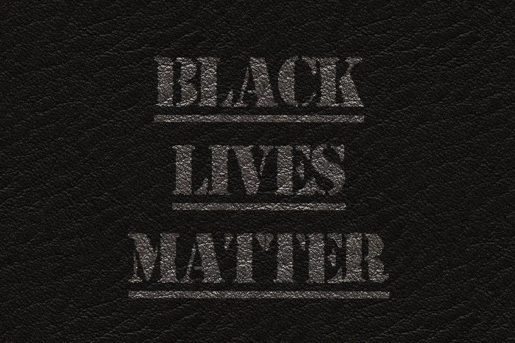 Black Lives Matter On Leather by Alessandro Della Torre wall art