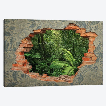 Break In The Wall Into The Forest Canvas Print #ADT932} by Alessandro Della Torre Canvas Art