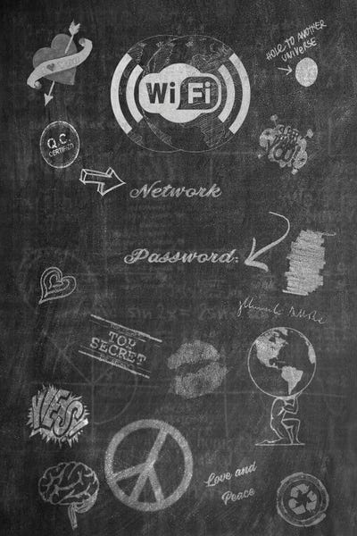 Signs: Wi-Fi Vintage Poster Fillable by Alessandro Della Torre