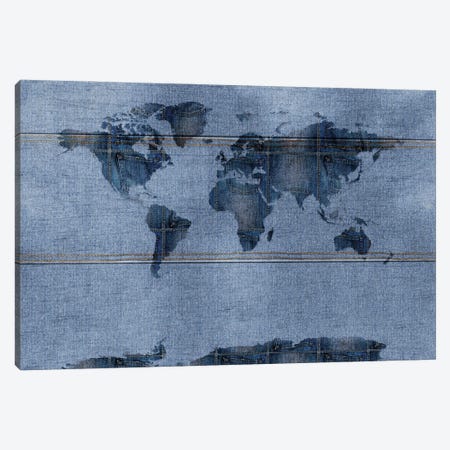 World On Jeans Canvas Print #ADT943} by Alessandro Della Torre Canvas Art Print