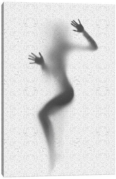 Woman Under The Shower Canvas Art Print - Alessandro Della Torre
