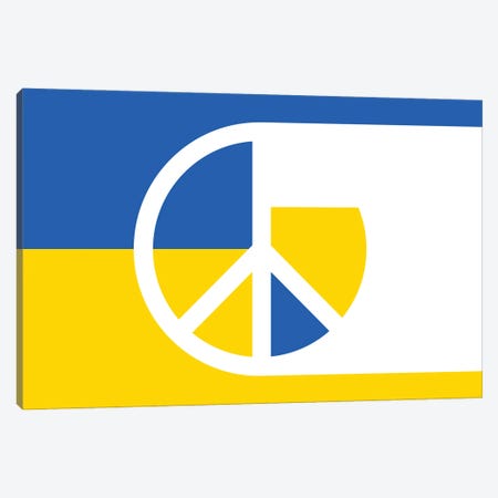 Peace For Ukraina And Russia IV Canvas Print #ADT957} by Alessandro Della Torre Canvas Art Print