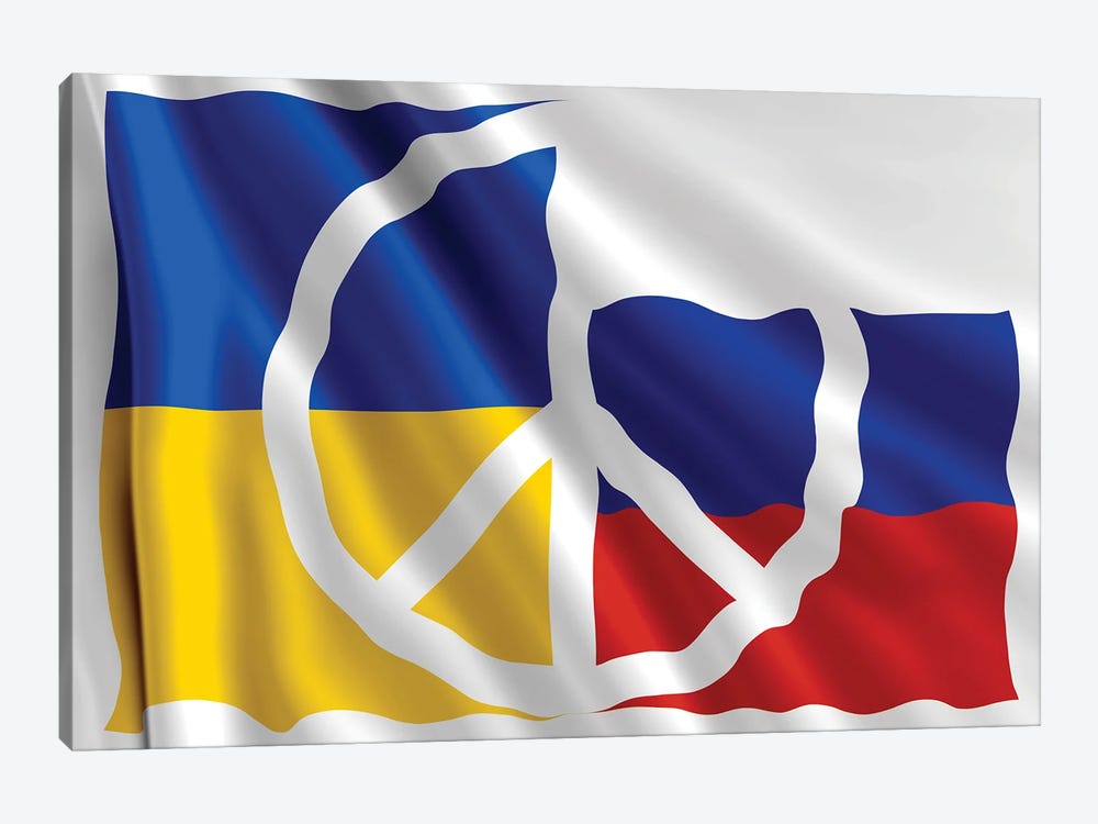 Peace For Ukraine and Russia VI by Alessandro Della Torre 1-piece Art Print