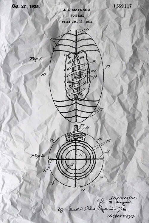 Football Patent Poster