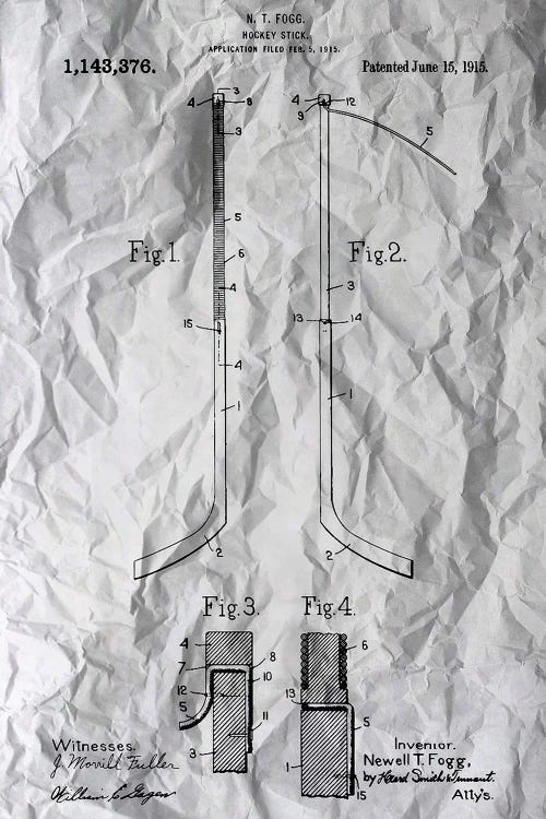 Hockey Patent Poster