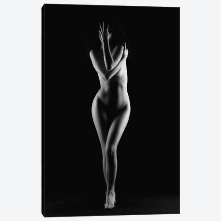 Black And White Nude Woman Silhouette IV Canvas Print #ADT9} by Alessandro Della Torre Canvas Print