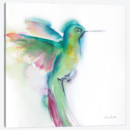 Hummingbirds II Canvas Print #ADV16} by Aimee Del Valle Canvas Artwork